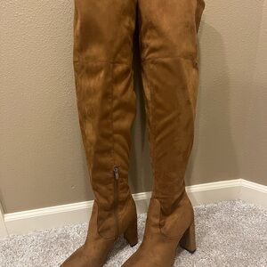 Nine West Tan Over-the-Knee Boots